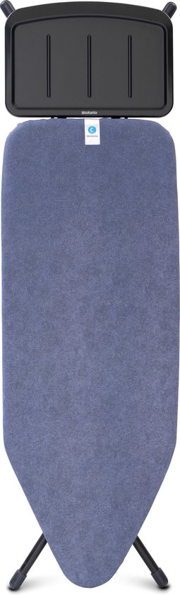 BRABANTIA 134623 Brabantia Strijkplank C - met Stoomunithouder - 124 x 45 cm - Denim Blue
